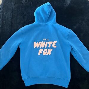 White Fox Boutique Kids Blue and Pink Hoodie